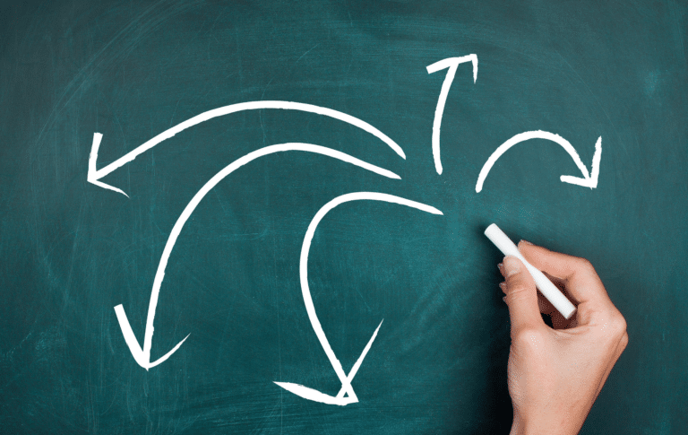 coaching methoden op schoolbord